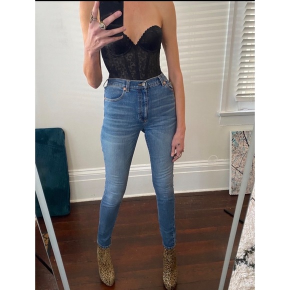 Gucci logo Jeans Size 26 - Picture 4 of 6